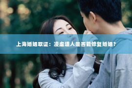 上海婚姻取证：凌虚道人是否能修复婚姻？