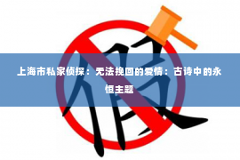 上海市私家侦探：无法挽回的爱情：古诗中的永恒主题