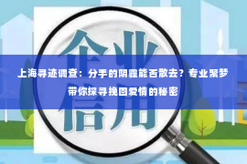 上海寻迹调查：分手的阴霾能否散去？专业聚梦带你探寻挽回爱情的秘密